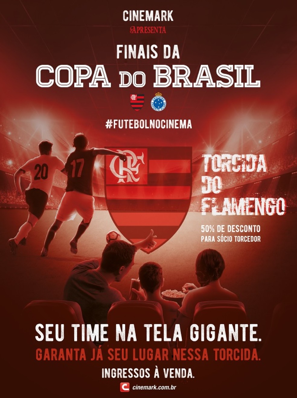 No Cinema Torcida Do Flamengo Podera Assistir A Final Contra O Cruzeiro Na Telona Flamengo Ge