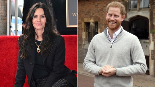 Courteney Cox, a Monica de 'Friends', confirma que príncipe Harry passou dias em sua casa