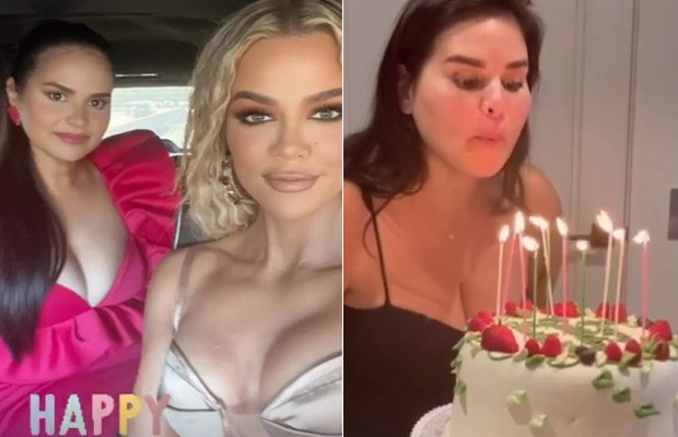 Babá brasileira de Khlóe Kardashian mostra festa surpresa que ganhou da socialite (Foto: Reprodução/ Instagram)