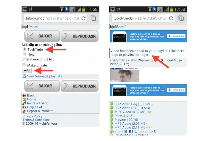 Tubidy Mobile Veja Como Criar Uma Playlist De Videos No Celular Dicas E Tutoriais Techtudo