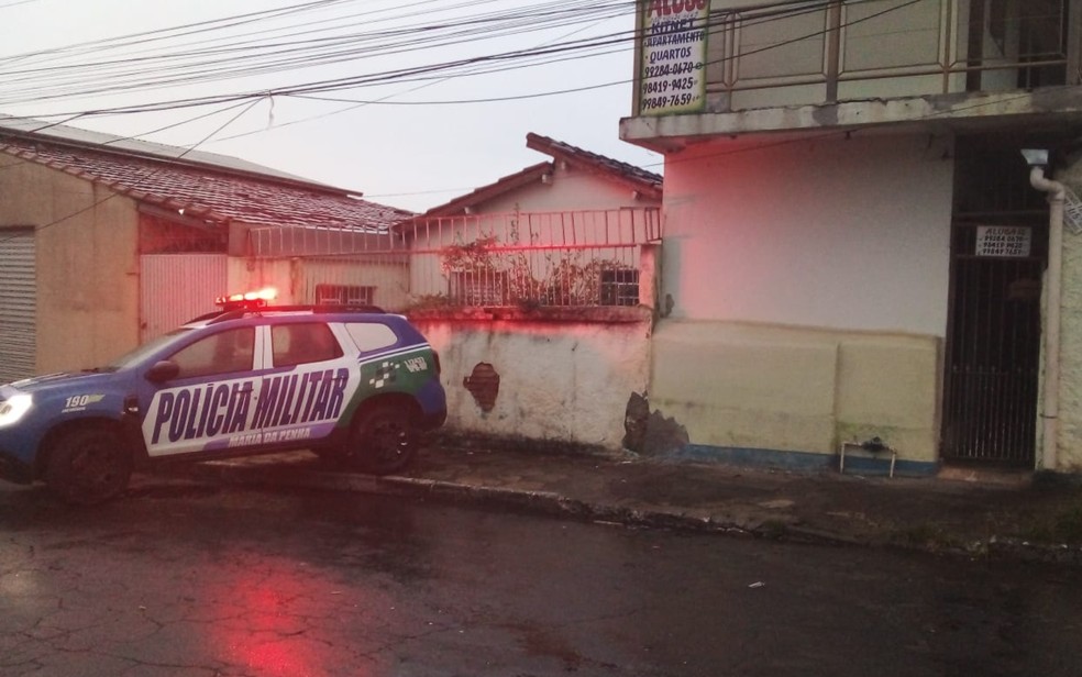Local onde homem investigado por estupro de bebê foi morto durante confronto, em Goiânia, Goiás — Foto: Divulgação/Polícia Militar