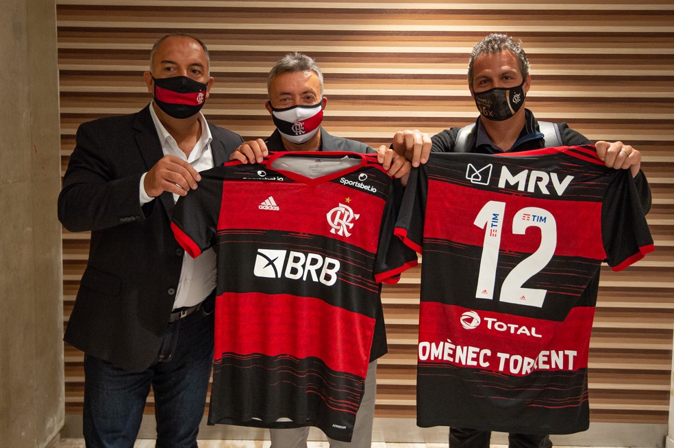 Dome chegou ao Flamengo no dia 3 de agosto — Foto: Alexandre Vidal / Flamengo