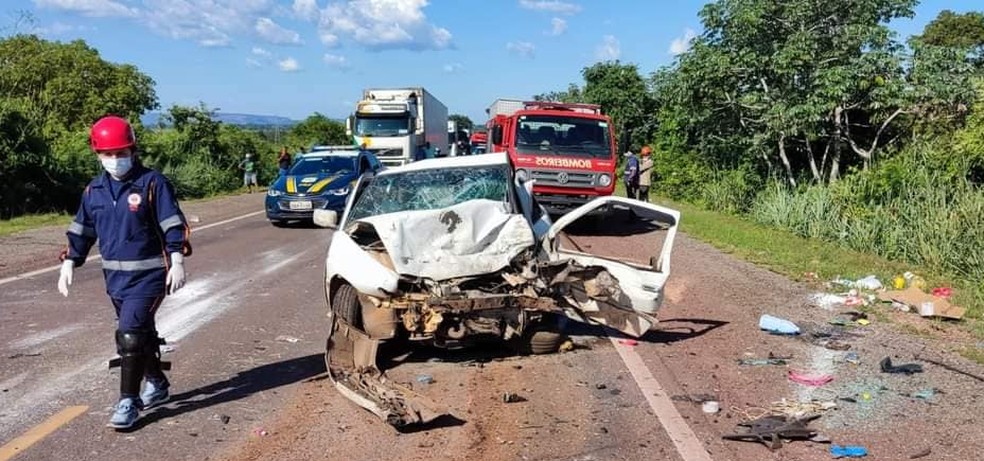 Acidente grave deixou três vítimas fatais. — Foto: Redes sociais/Reprodução
