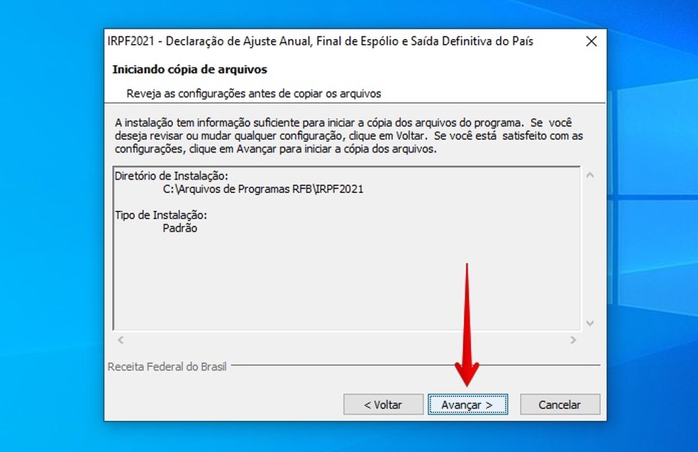 Download IRPF 2021 pode ser feito em PCs com Windows — Foto: Reprodução/Helito Beggiora