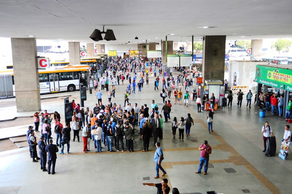 Plataforma superior da Rodoviária. — Foto: Renato Alves/Agência Brasília
