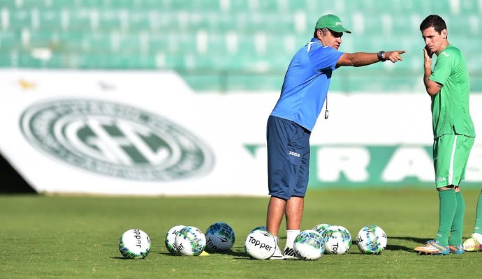 Marcelo Chamusca, técnico Guarani, Fumagalli (Foto: Marcos Ribolli/GloboEsporte.com)