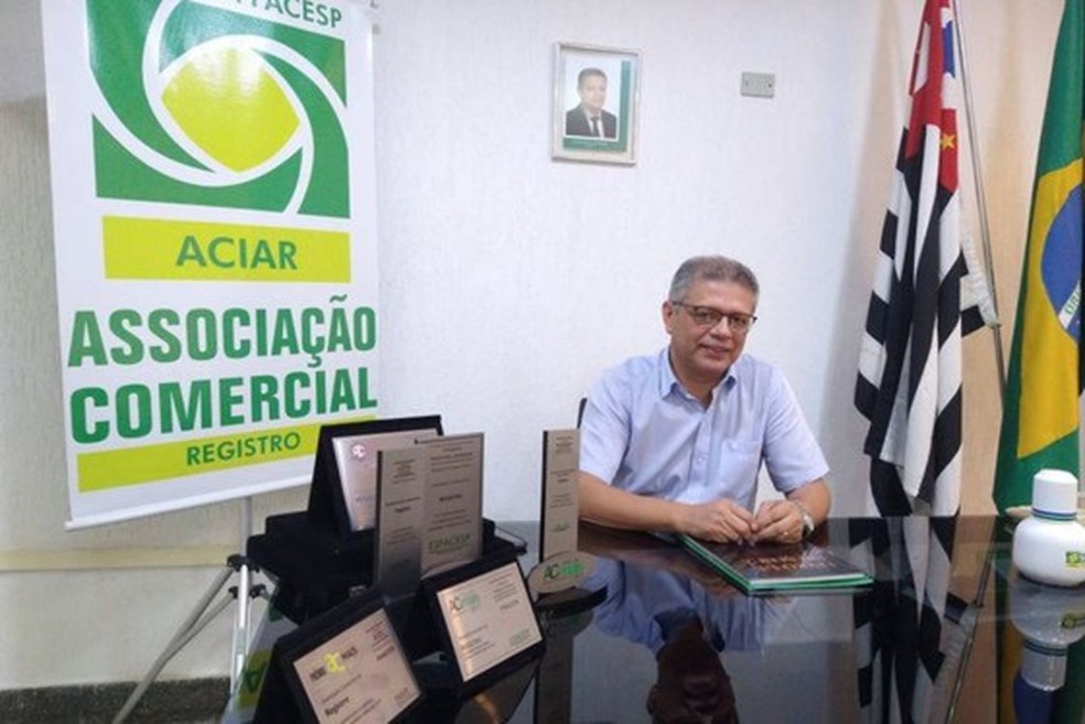 Presidente da Associação Comercial de Registro enviou ofício ao Governo do Estado pedindo reavaliação da região. — Foto: Divulgação/Aciar Registro