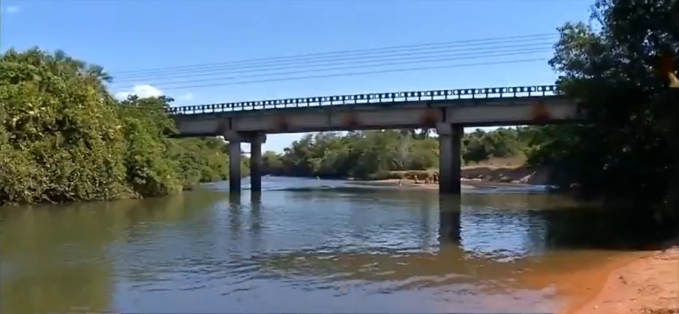 Ponte do Rio Sepotuba, em Tangará da Serra — Foto: TV Centro América