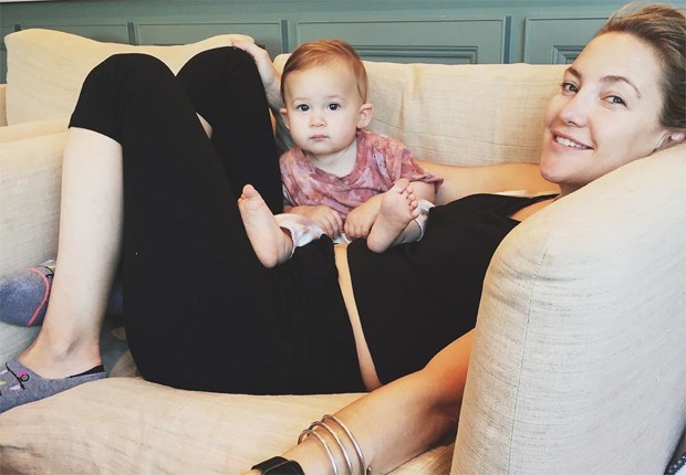 Kate Hudson e a filha caçula, Rani Rose (Foto: Reprodução/Instagram)