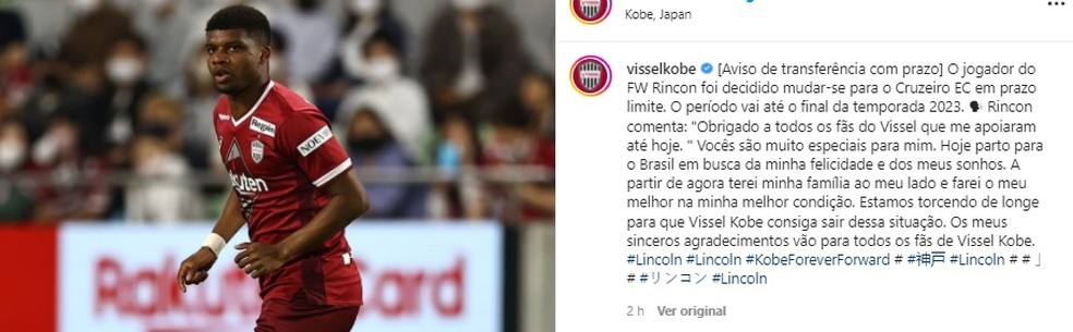 Acertado com o Cruzeiro, Lincoln desembarca em BH para assinar contrato: "Em  busca da felicidade" | cruzeiro | ge