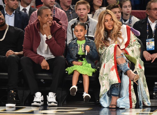 Jay-Z, Blue Ivy e Beyoncé (Foto: getty Images)