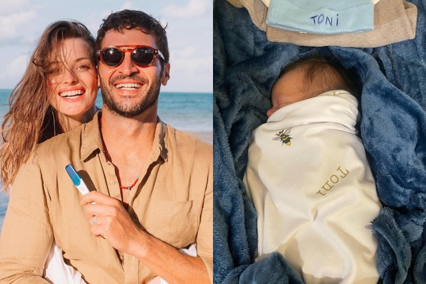 Leandro Lima celebra nascimento de filho, Toni (Foto: Reprodução/Instagram)