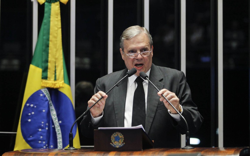 O senador Tasso Jereissati (PSDB-CE), presidente interino do PSDB (Foto: Beto Barata/Agência Senado)