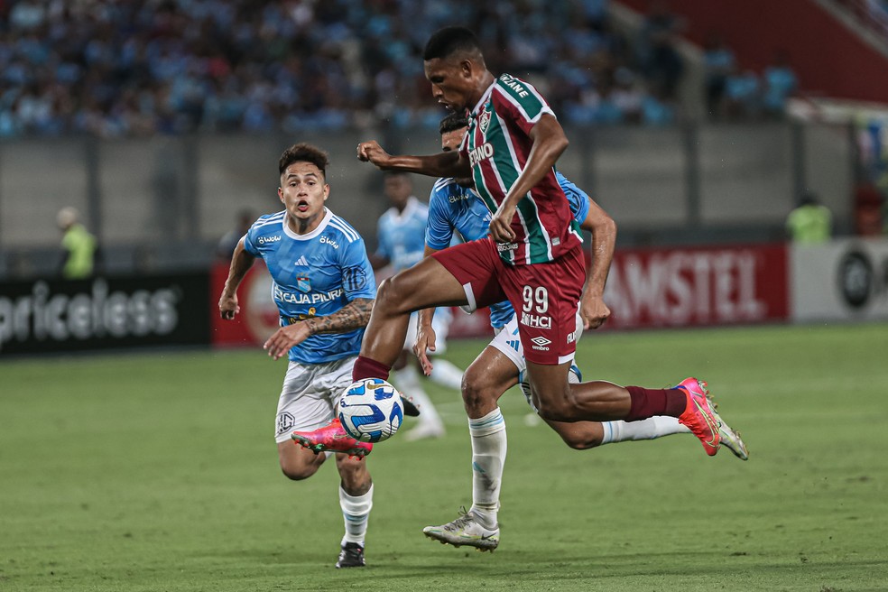 Lelê no primeiro jogo contra o Fluminense — Foto: Marcelo Gonçalves/Fluminense
