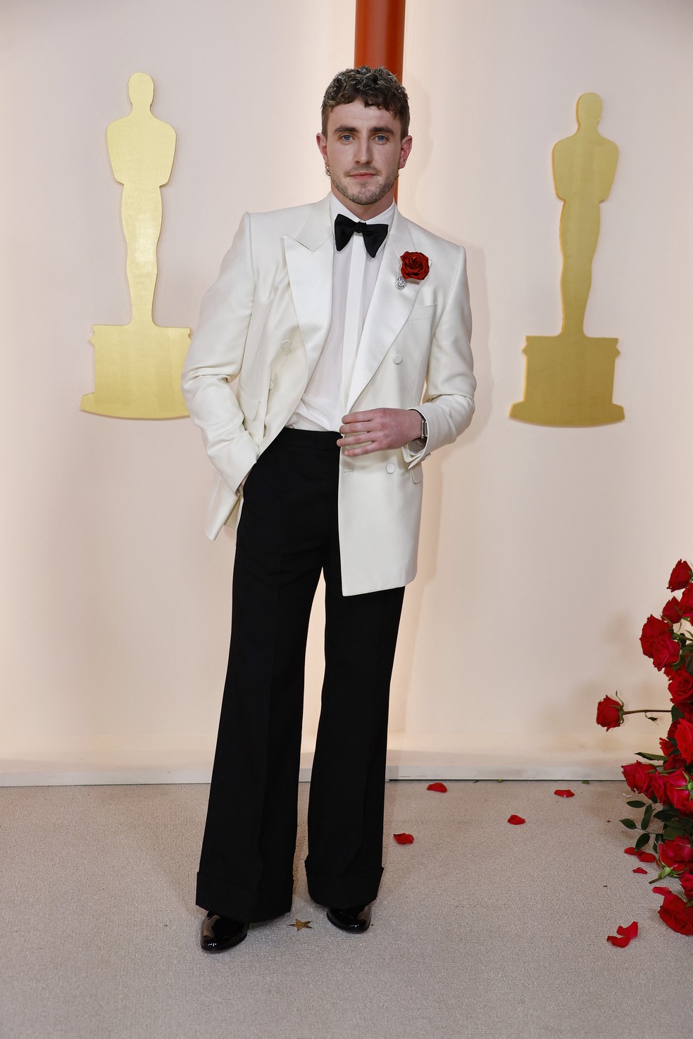 Paul Mescal no Oscar 2023 — Foto: Reuters/Eric Gaillard