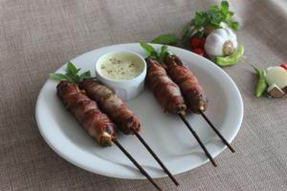 Kafta mista recheada com queijo coalho — Foto: Comida Di Buteco/ Divulgação