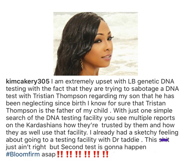Kimberly Alexander afirma que Tristan Thompson é o pai de seu filho (Foto: Reprodução / Instagram)