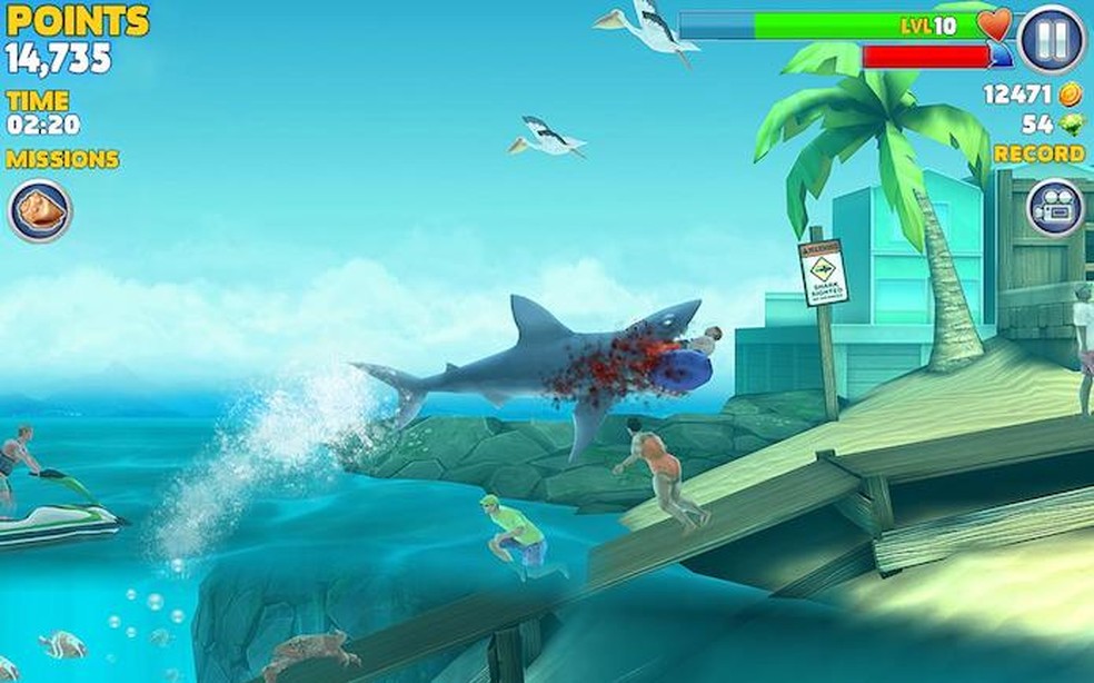 Hungry Shark Esta Entre Os Melhores Jogos De Tubarao Gratis Para Celular Jogos De Acao Techtudo - jogos on line roblox tubarao