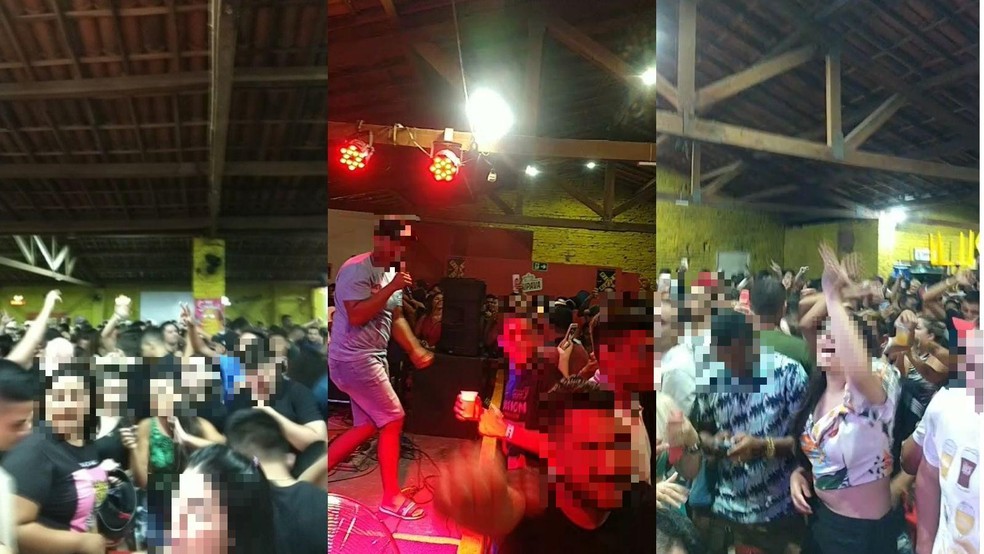 Bar de Iguatu registrou aglomerações no feriadão de Natal — Foto: Reprodução