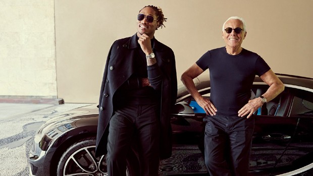 Future, Giorgio Armani e a Bugatti no vídeo da GQ Style americana (Foto: Reprodução/GQ Style)