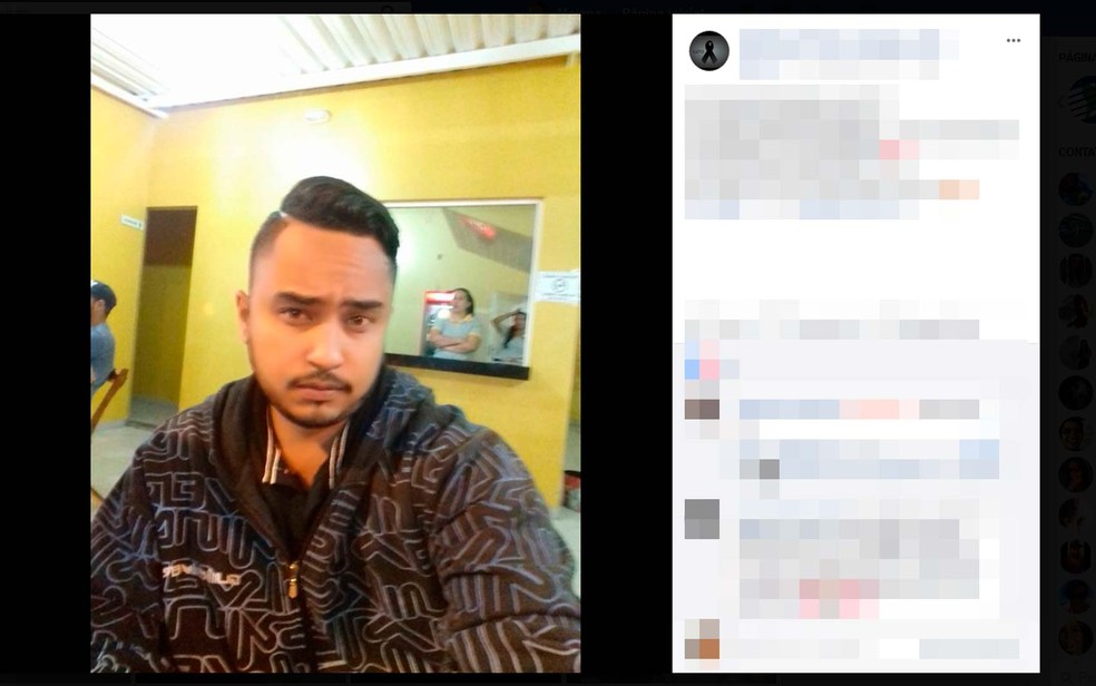 Jovem de 22 anos que foi morto a tiros dentro de salão de beleza na cidade de Guanambi (Foto: Reprodução/Facebook)