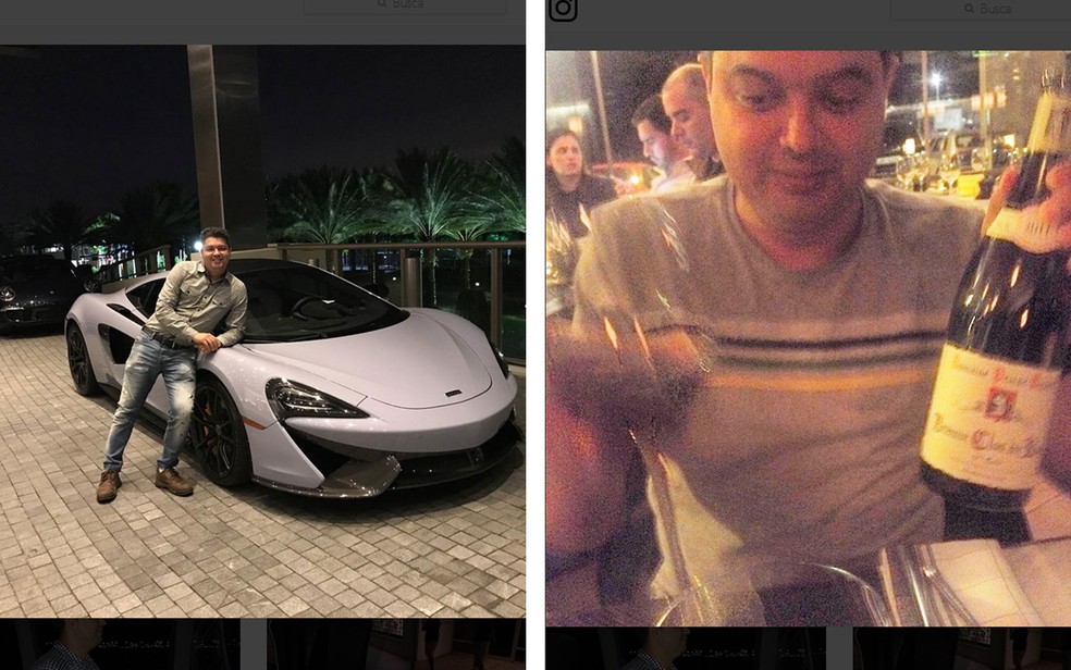 Adson aparece ao lado de carro de luxo e bebida em Mônaco em seu Instagram (Foto: Reprodução/Arquivo Pessoal/Instagram)