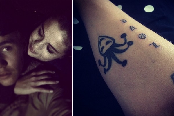 Tatuagem veio a público 10 dias após imagem dos dois cantores juntos ser postada (Foto: Instagram)