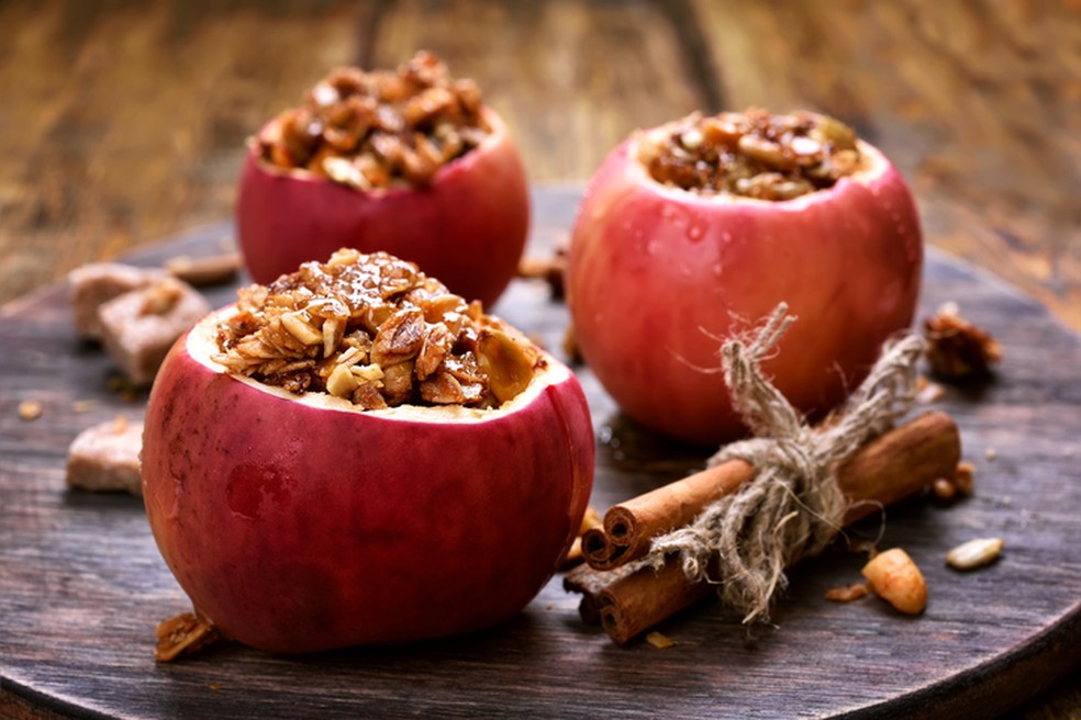Receita vegana: ma&ccedil;&atilde; recheada &mdash; Foto: Istock Getty Images