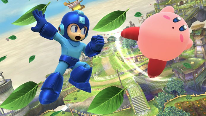 Quem diria que um dia veria Mega Man vs Kirby? (Foto: Divulgação/Nintendo)
