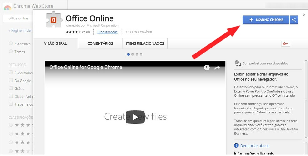 Extensão permite criar e editar arquivos do Office direto no Chrome |  Produtividade | TechTudo