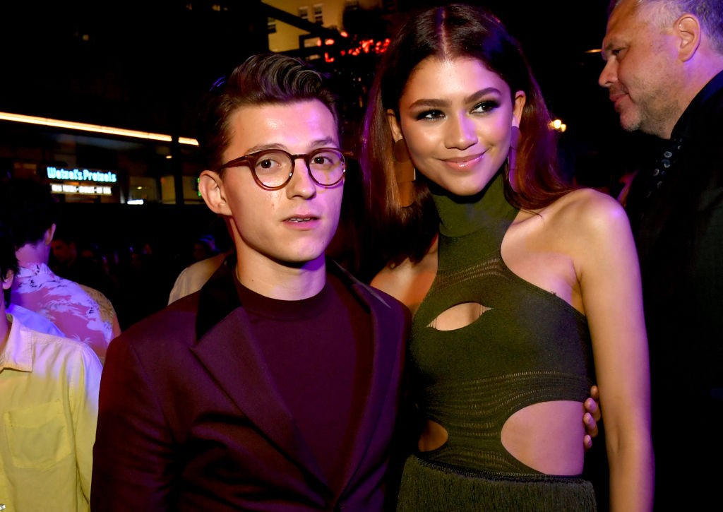 HOLLYWOOD, CALIFORNIA - JUNE 26: Tom Holland (L) and Zendays pose at the after party for the premiere of Sony Pictures' "Spider-Man: Far From Home" on June 26, 2019 in Hollywood, California. (Photo by Kevin Winter/Getty Images) (Foto: Getty Images)