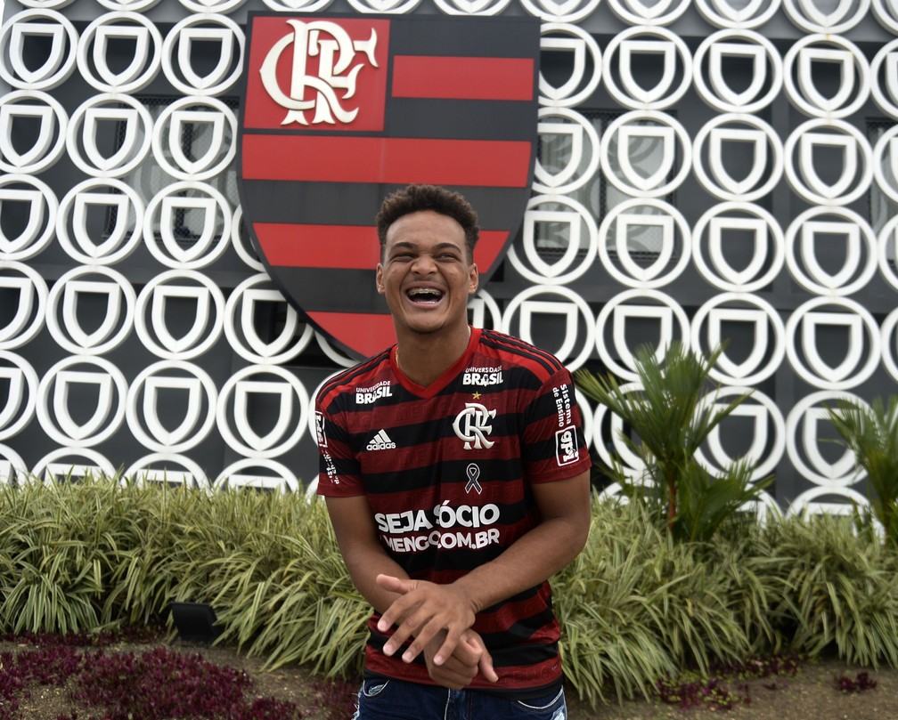 Rodrigo Muniz: centroavante do Flamengo no Campeonato Carioca &mdash; Foto: Andr&eacute; Dur&atilde;o/GloboEsporte.com