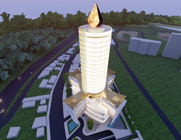 Hotel em formato de vela será construído em Aparecida  (Foto: Divulgação )
