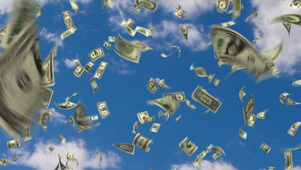 chuva de dinheiro (Foto: Shutterstock)