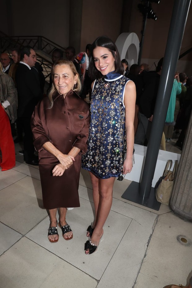 Bruna Marquezine e Miuccia Prada (Foto: Antonio Barros) Bruna Marquezine e Miuccia Prada (Foto: Antonio Barros)