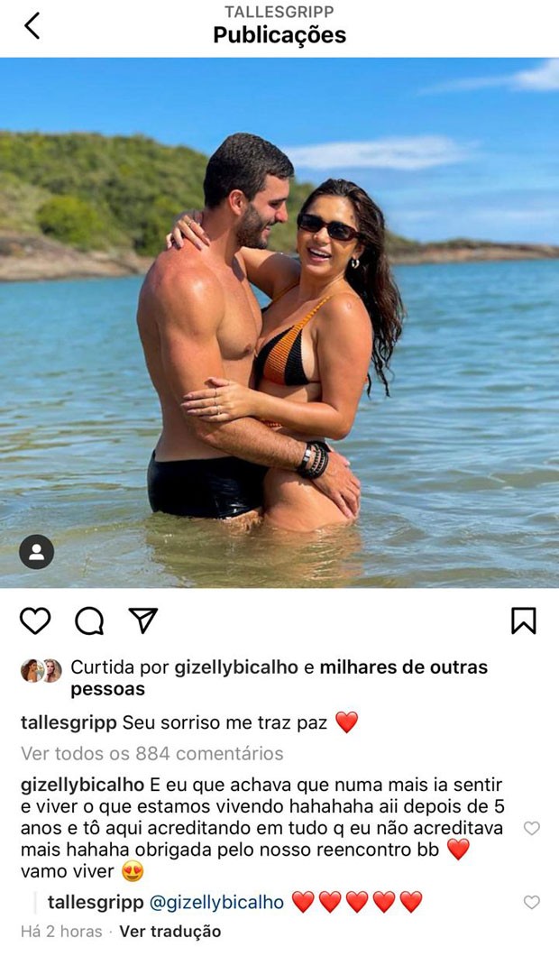 Gizelly Bicalho e Thalles Gripp (Foto: Reprodução/Instagram)