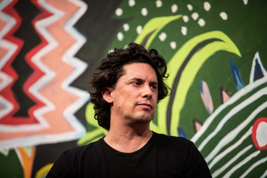O autor chileno Benjamín Labatut, na Flip 2022