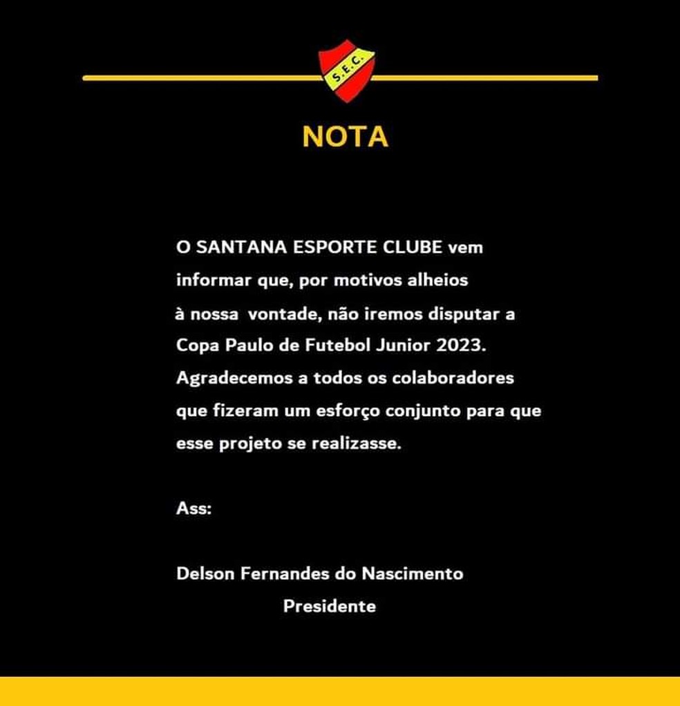Nota na ntegra  Foto: Divulgao
