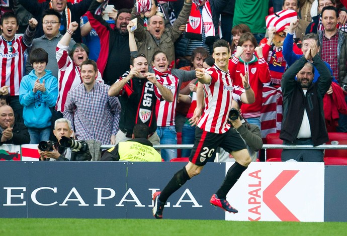 Atlético de Bilbao x Real Madrid- Aduriz comemora gol (Foto: Getty)