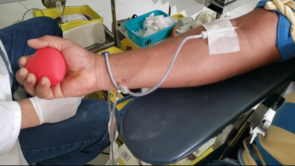 Santos promove mobilização para reforçar três estoques de sangue — Foto: Bianca Chaboudet/Inter TV