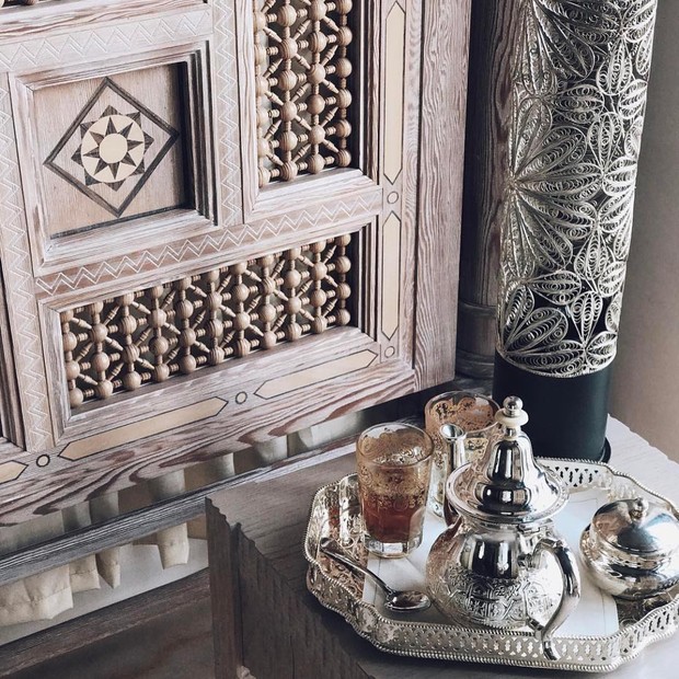 Chá marroquino de hortelã do Royal Mansour Marrakech (Foto: Reprodução/Instagram)