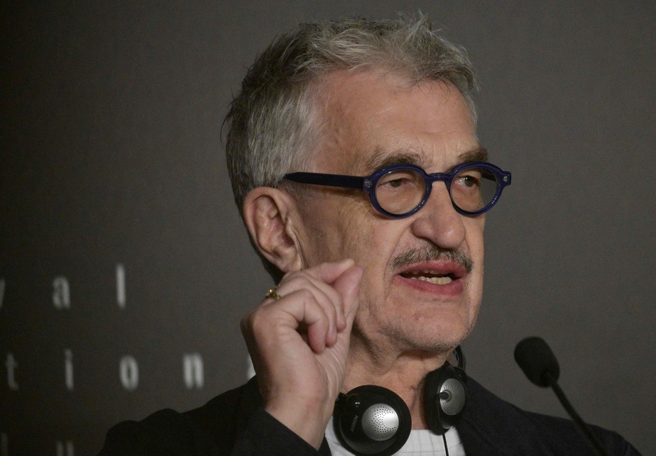 O cineasta alemão Wim Wenders no Festival de Cannes