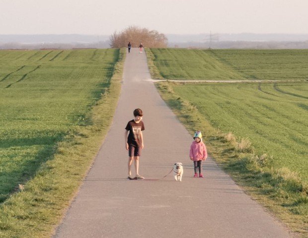 Na Alemanha, passeios só com distanciamento (Foto: Arquivo pessoal)