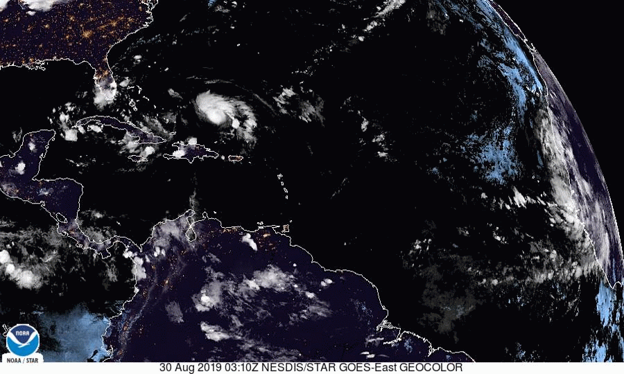 Furacão atingirá o sul da Flórida, nos EUA, na madrugada de terça-feira (03) (Foto: Nasa/NOAA)