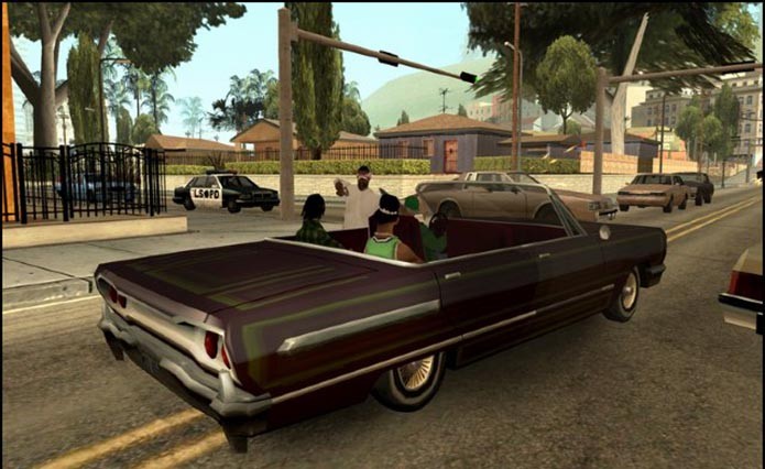 GTA San Andreas também aparece na lista de clássicos disponíveis para o 360 (Foto: Reprodução)