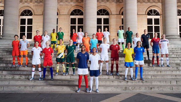 Uniformes da Copa do Mundo de Futebol Feminino (Foto: Divulgação)