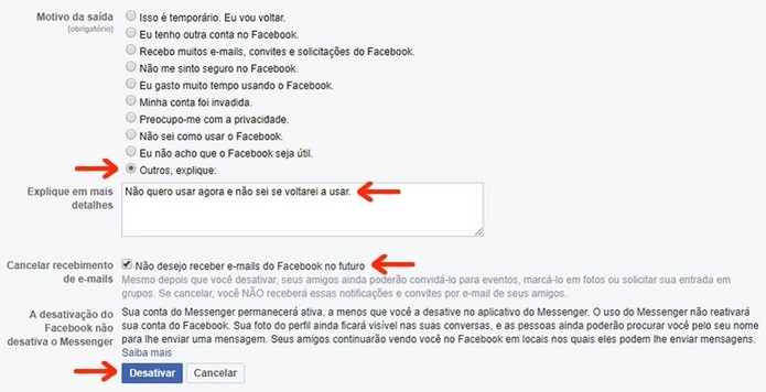 Como Desativar O Facebook Temporariamente Dicas E Tutoriais Techtudo 2928