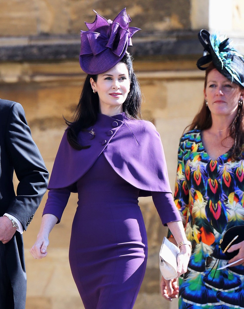 O conde Charles Spencer, irmÃ£o da princesa Diana, e sua mulher Karen Spencer chegam para o casamento do prÃ­ncipe Harry (Foto: Chris Jackson/Pool via REUTERS)