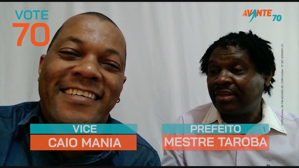 Programa eleitoral de Mestre Taroba Capoeira (Avante) — Foto: Reprodução
