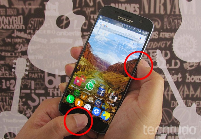 Aprenda a tirar print de tela do Galaxy S7 (Foto: Paulo Alves/TechTudo)